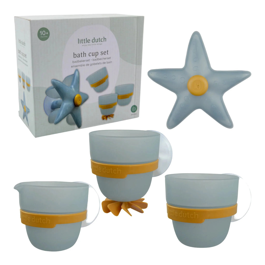 Badwand bekers - blauw - Essentials