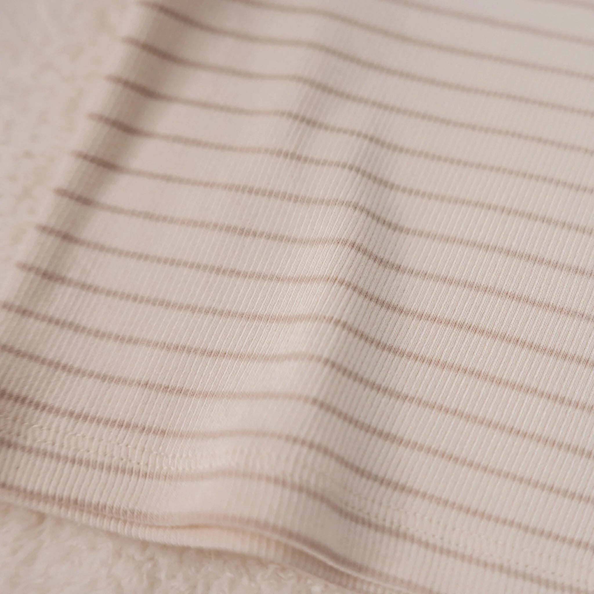 Shirt lange mouw - Beige - Newborn Naturals - Stripe