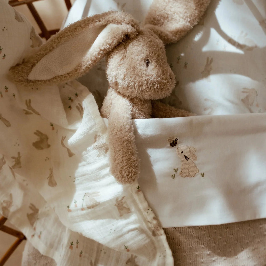 Ledikantlaken - Wit - Newborn Naturals - Baby Bunny