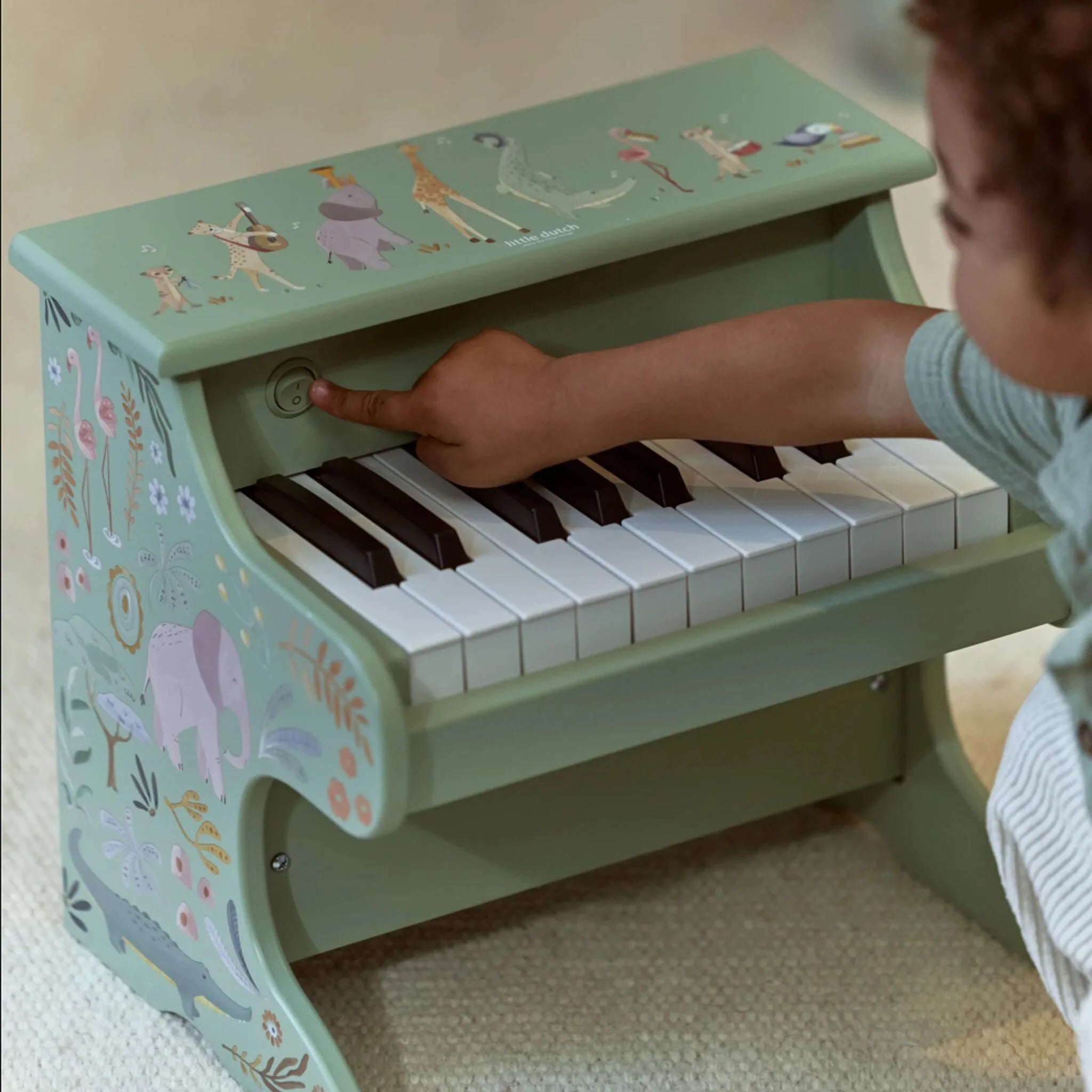 Houten piano - Groen -  Safari Friends