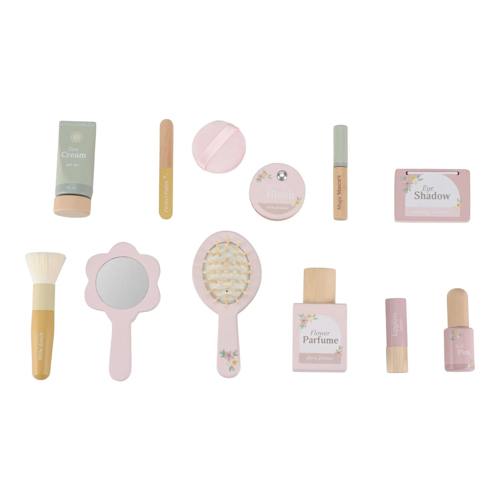 Houten make-up set - Roze