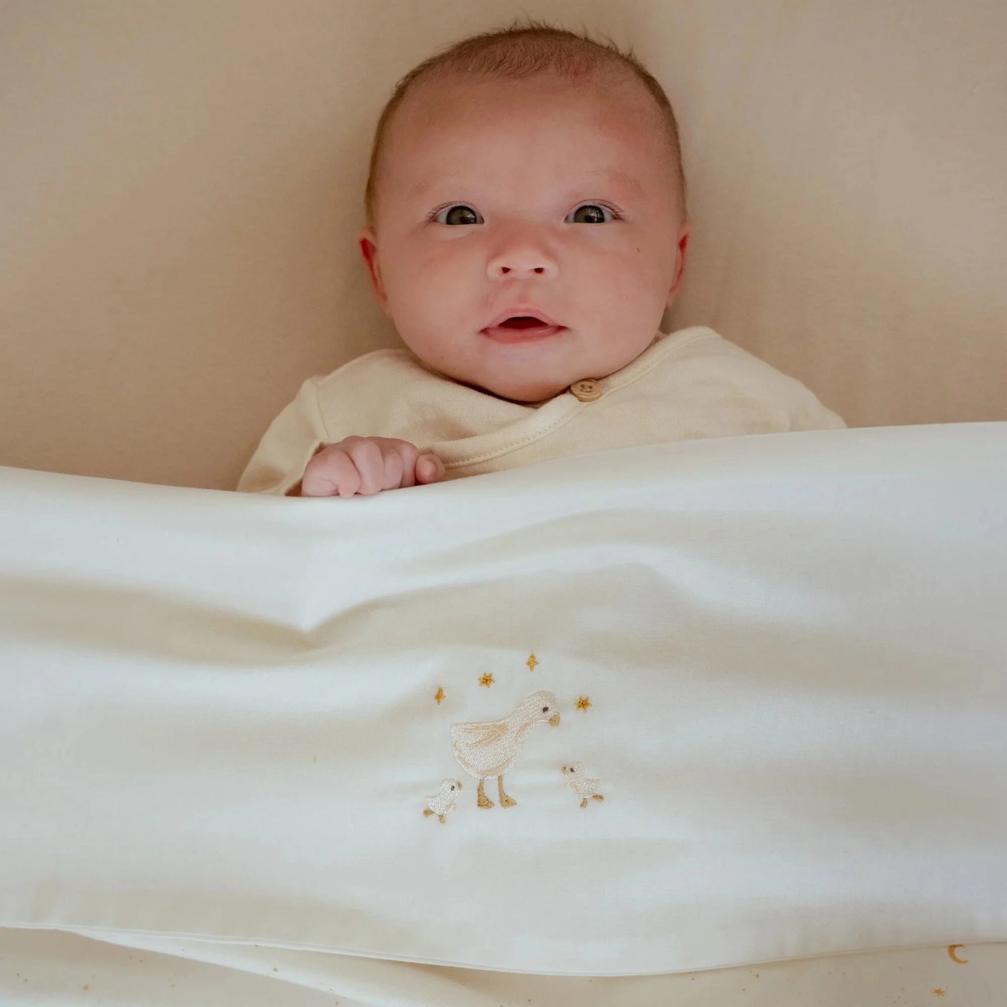 Ledikantlaken - Wit - Newborn Naturals - Little Goose