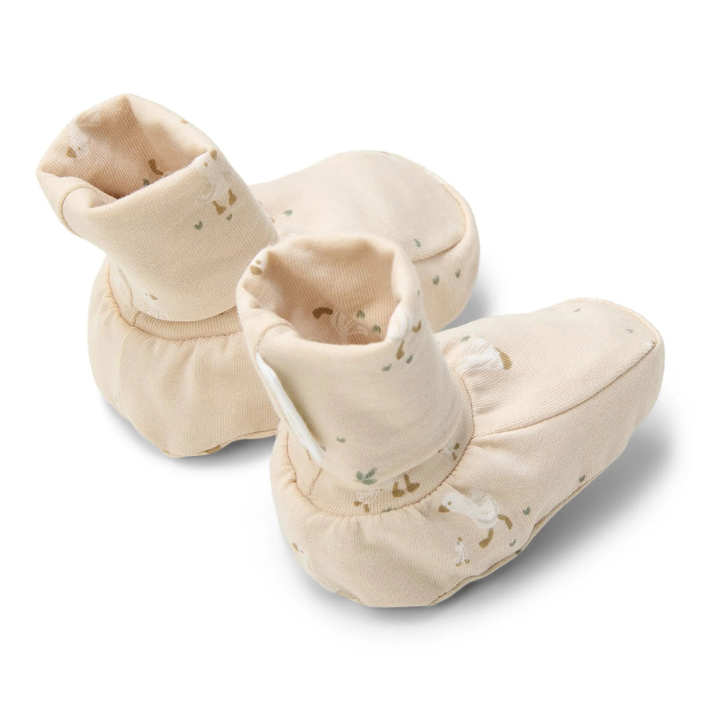 Slofjes - Zand - Newborn Naturals - Little Goose