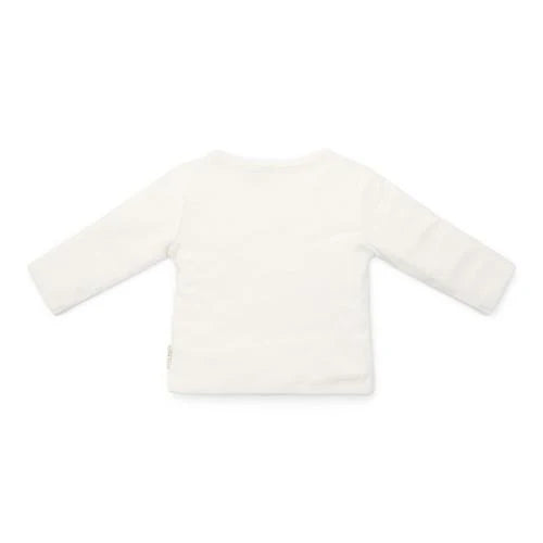 Shirt overslag lange mouw - Wit - Little Farm - Opdruk