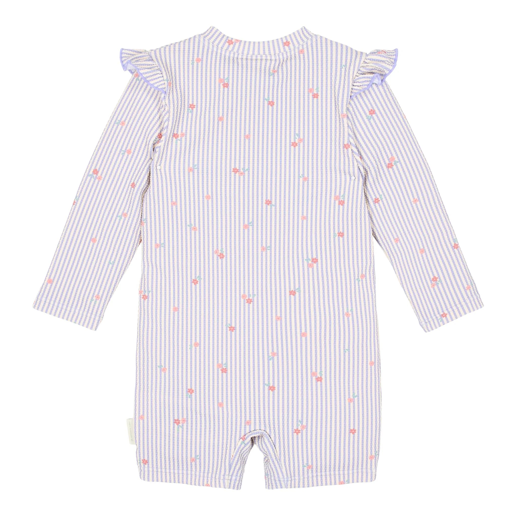 Zwempak lange mouw - UPF 40 - Paars - Dreamy Stripes