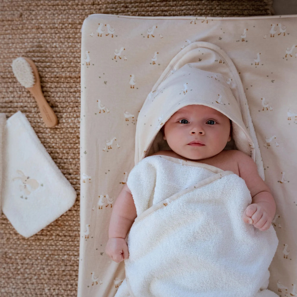 Aankleedkussenhoes - Beige - Newborn Naturals - Little Goose