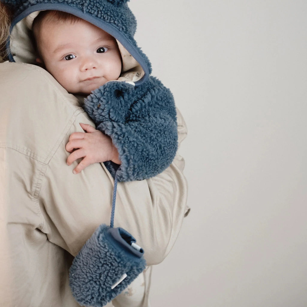 Teddy wanten - Blauw - Newborn Naturals