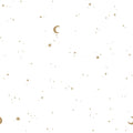 Vliesbehang – Wit – Newborn Naturals – Moon & Stars
