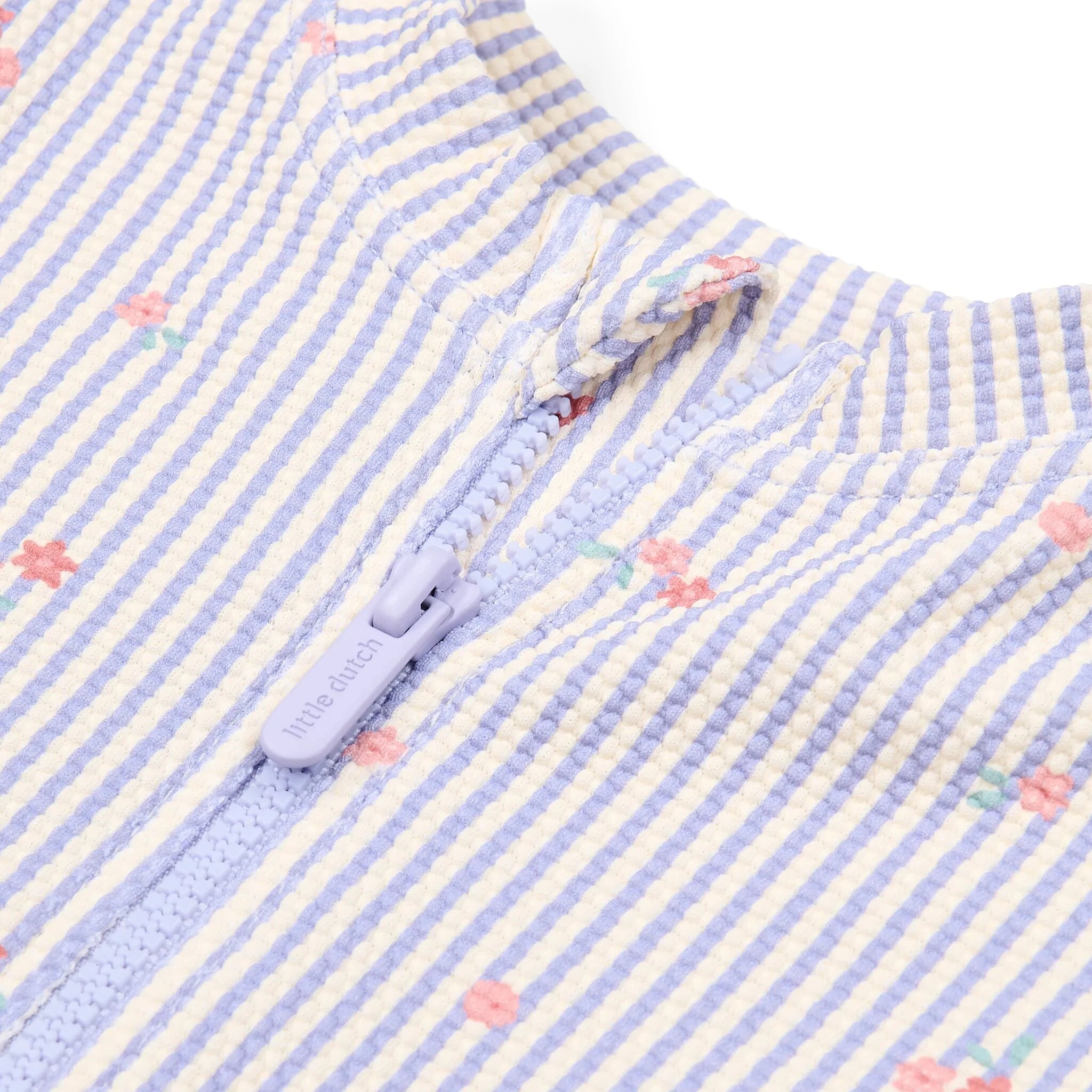 Zwempak lange mouw - UPF 40 - Paars - Dreamy Stripes
