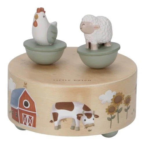 Muziekdoosje - Groen - Little Farm
