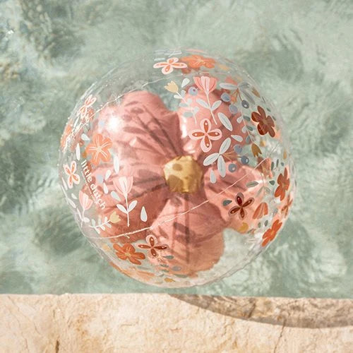Strandbal 3D Figuur Pink Flowers