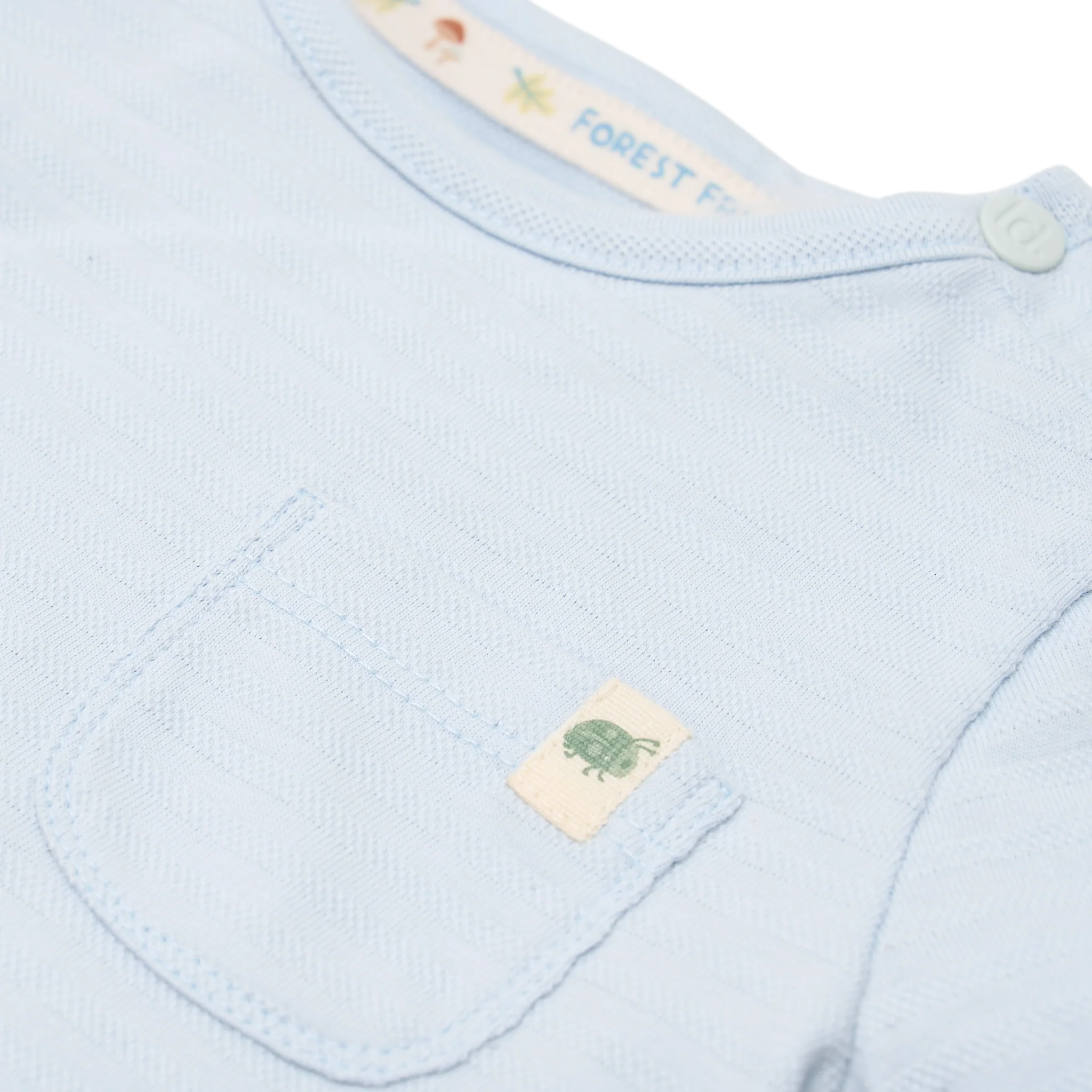 Gestreept shirt korte mouw - Blauw