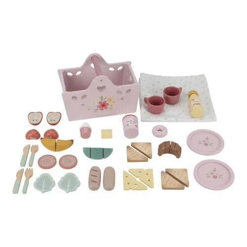 Houten Picknickset - Meerkleurig - Essentials