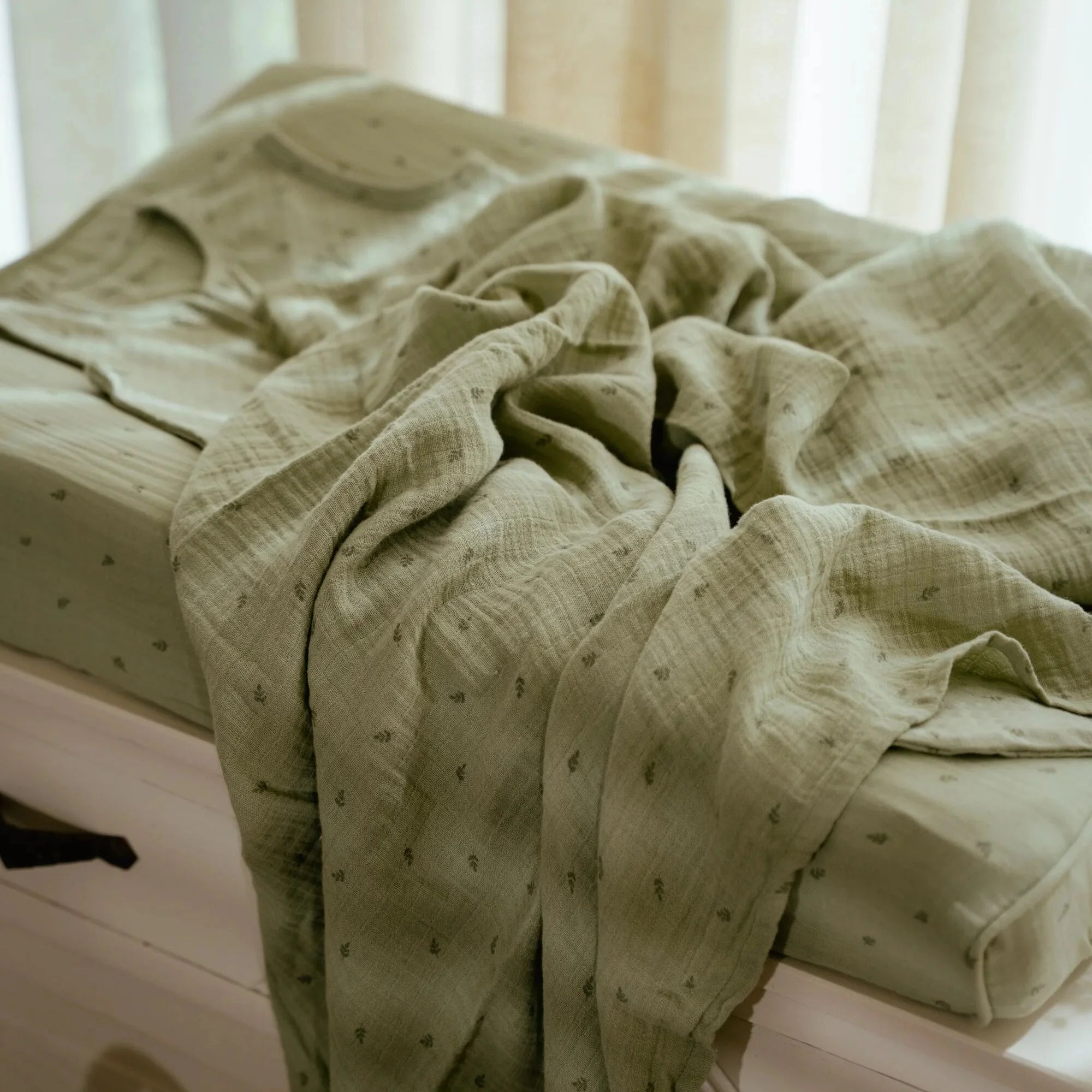 Swaddle - Groen - 120 cm - Essentials