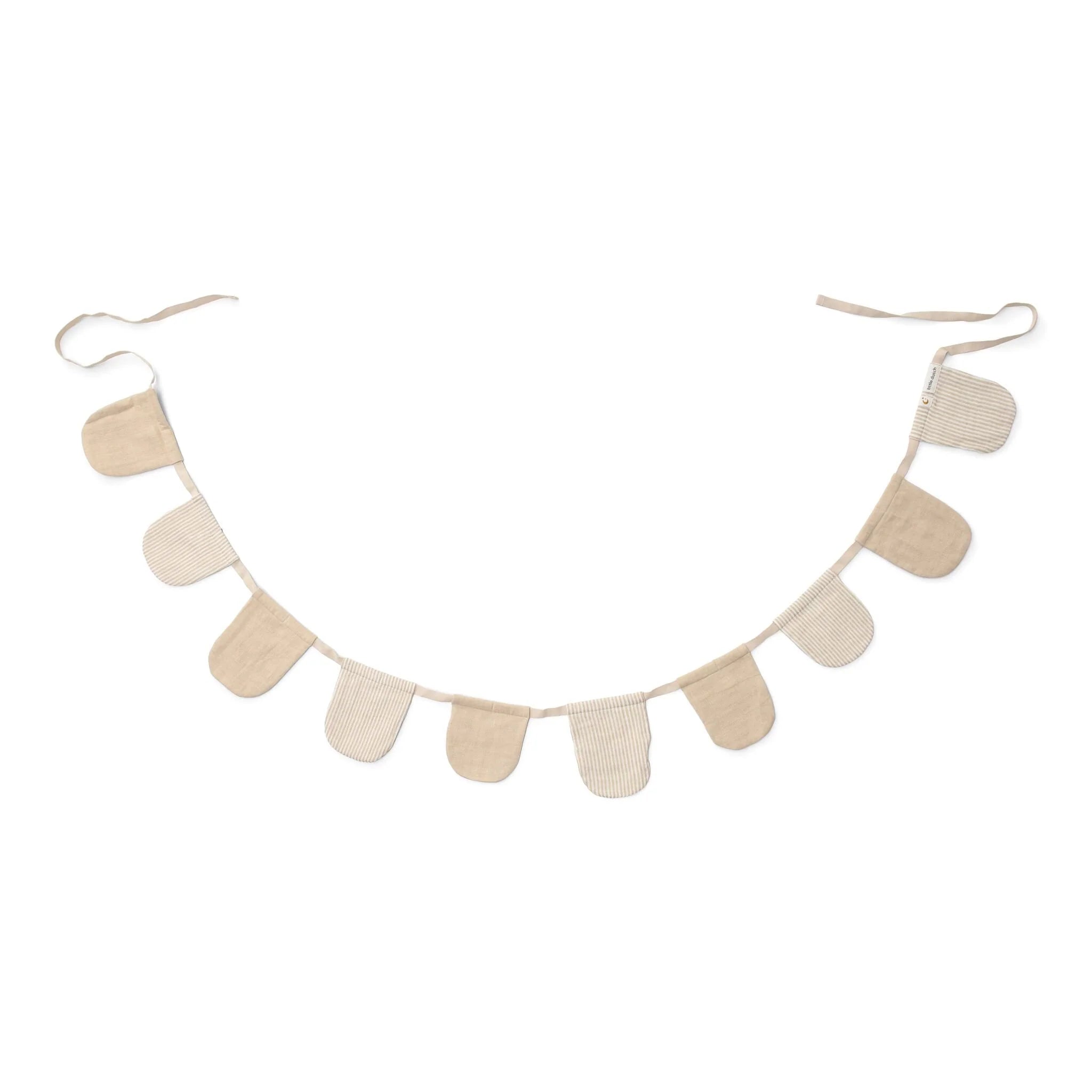 Slinger met vlaggetjes - Beige - Essentials